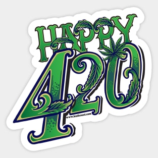 Happy 420 Sticker